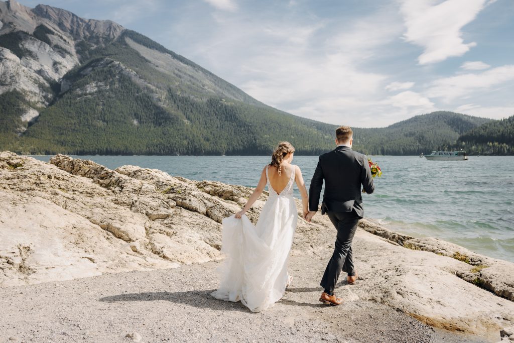Canmore wedding photo at The Malcom Hotel wedding venue by Canmore Wedding Photographer Ashley Daphne Photography