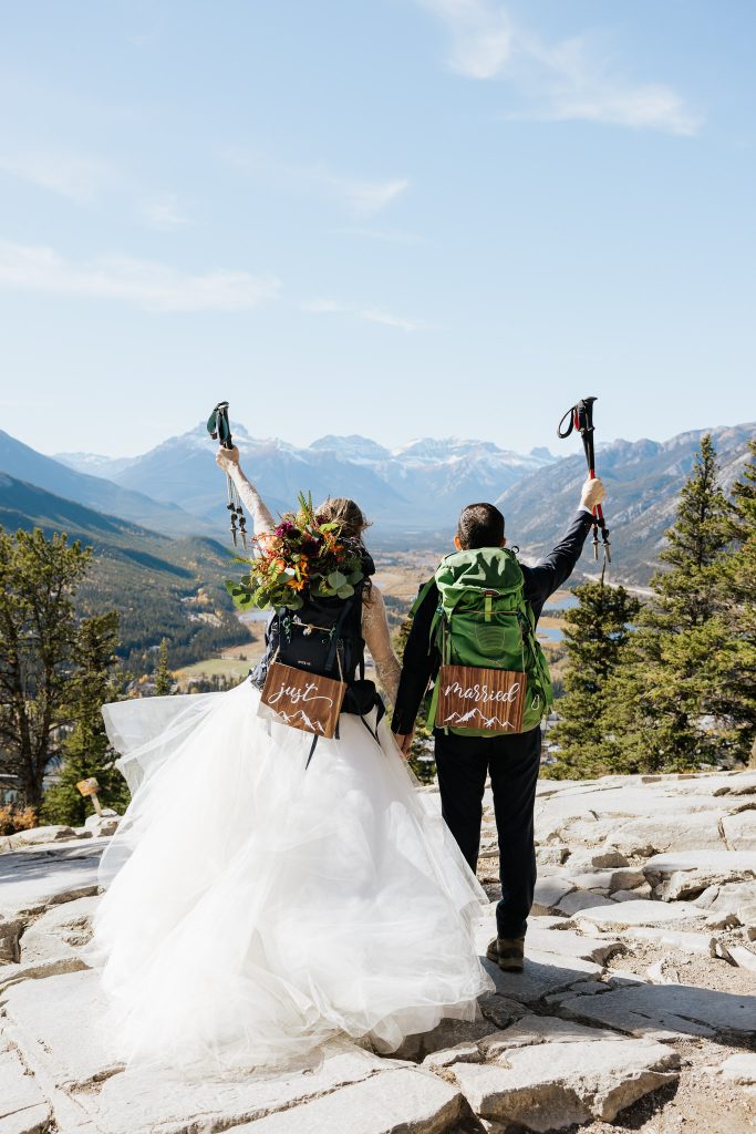 Canmore hiking elopement wedding photographer